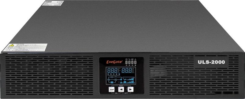 Источник бесперебойного питания Exegate PowerExpert ULS-2000.LCD.AVR.C13.USB.RS232.SNMP.2U