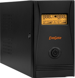 Источник бесперебойного питания Exegate SpecialPro Smart LLB-600.LCD.AVR.C13.RJ.USB - фото