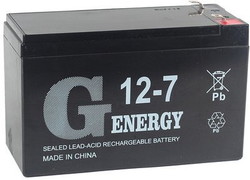 Аккумулятор для ИБП G-Energy 12-7 F1 (12В/7 А·ч) - фото