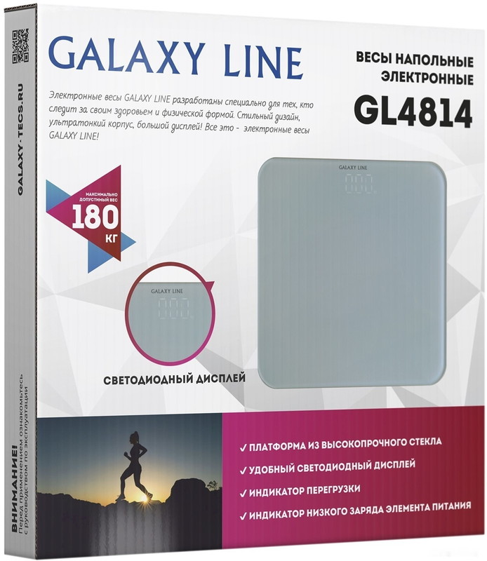 Напольные весы Galaxy Line GL4814 (белый)