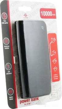 Внешний аккумулятор Global DL-515S (черный) - фото2
