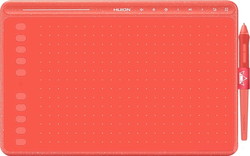 Графический планшет Huion HS611 (Coral Red) - фото