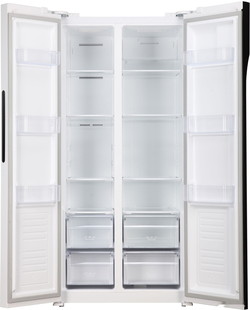 Холодильник side by side Hyundai CS4505F (черный) - фото
