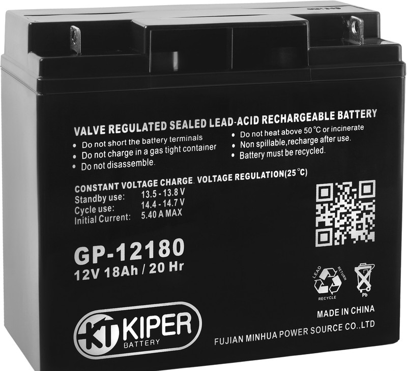 Аккумулятор для ИБП Kiper GP-12180 (12В/18 А·ч)