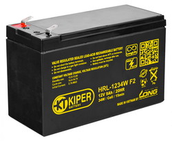 Аккумулятор для ИБП Kiper HRL-1234W F2 (12В/9 А·ч) - фото