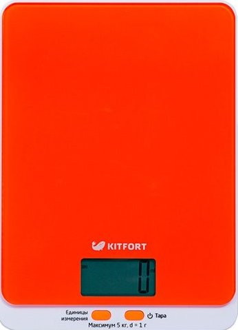 Кухонные весы Kitfort КТ-803-5 (Orange) - фото