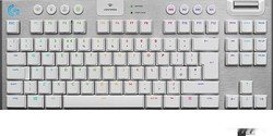 Клавиатура Logitech G915 TKL Lightspeed GL Tactile (серебристый) - фото