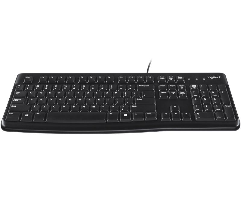 Клавиатура Logitech Keyboard K120 Black USB - фото