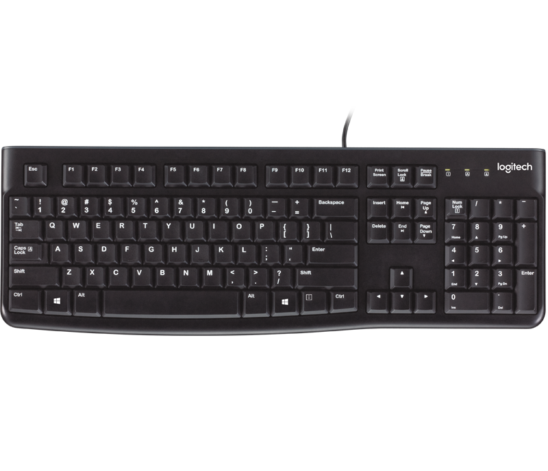 Клавиатура Logitech Keyboard K120 Black USB - фото4