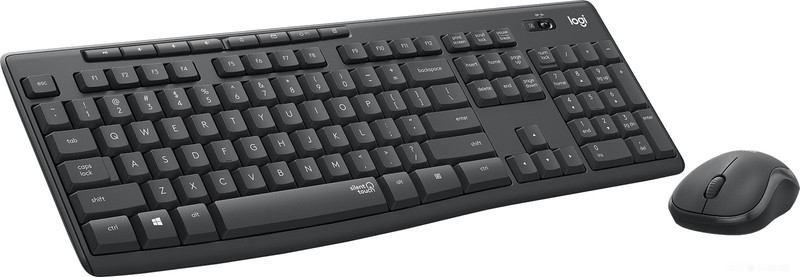 Клавиатура + мышь Logitech MK295 Silent (графитовый, нет кириллицы)