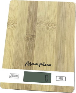 Кухонные весы Матрена MA-039 (бамбук) - фото