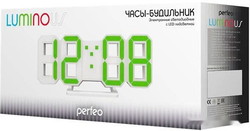 Настольные часы Perfeo Luminous PF-663 (белый/зеленый) - фото2