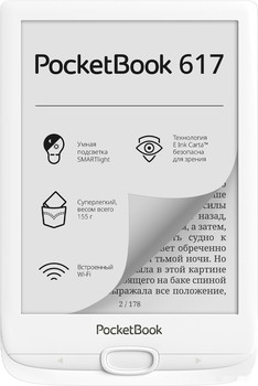 Электронная книга PocketBook 617 (белый) - фото
