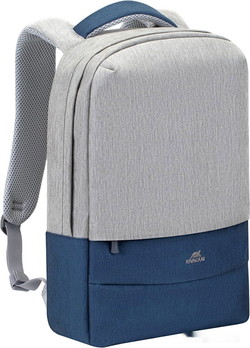 Городской рюкзак RIVACASE 7562 (серый/синий) - фото