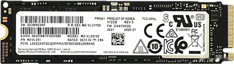 SSD Samsung PM9A1 1TB MZVL21T0HCLR-00B00