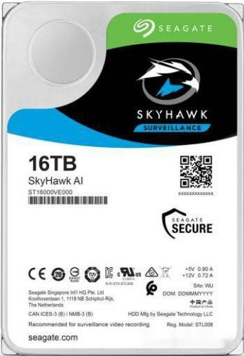 Жесткий диск Seagate SkyHawk AI 16TB ST16000VE000