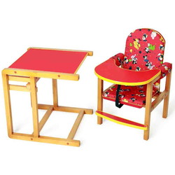 Стульчик для кормления Сенс-М Ксения (стул-стол) СТД0405 (красный) - фото2