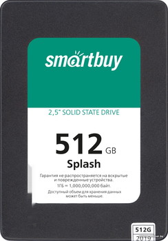 SSD SmartBuy Splash 2019 512GB SBSSD-512GT-MX902-25S3 - фото