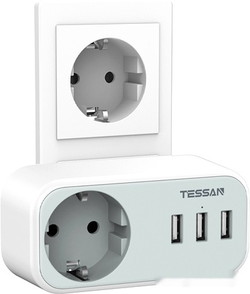 Сетевой фильтр Tessan TS-329 (серый) - фото2