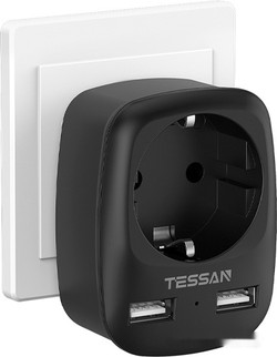Сетевой фильтр Tessan TS-611-DE (черный) - фото