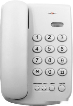 Проводной телефон TeXet TX-241 (белый) - фото