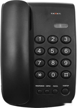 Проводной телефон TeXet TX-241 (черный) - фото