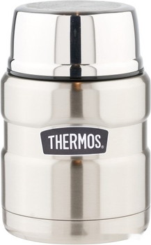 Термос для еды Thermos King-SK-3000SBK 0.47л (серебристый) - фото