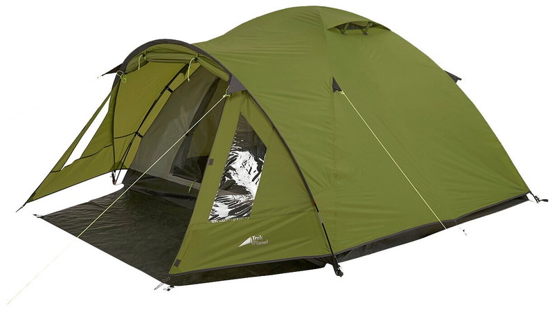 Кемпинговая палатка TREK PLANET Bergamo 3 (зеленый) - фото