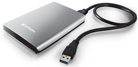 Внешний жёсткий диск Verbatim Store 'n' Go USB 3.0 1TB 53071 (Silver) - фото2