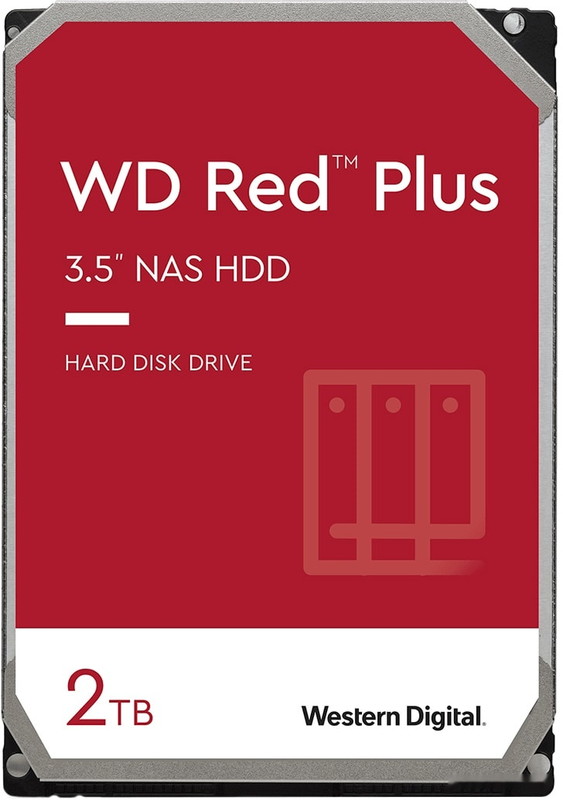 Жесткий диск Western Digital Red Plus 2TB WD20EFZX