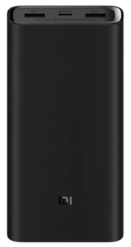 Внешний аккумулятор Xiaomi Mi 50w Power Bank 20000mAh PB2050SZM (черный) - фото