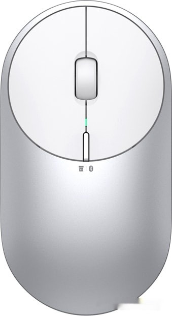 Мышь Xiaomi Mi Portable Mouse 2 (серебристый/белый) - фото
