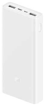 Портативное зарядное устройство Xiaomi Mi Power Bank 3 PLM18ZM USB-C 20000mAh (белый) - фото2