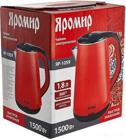 Электрический чайник Яромир ЯР-1059 (красный) - фото2
