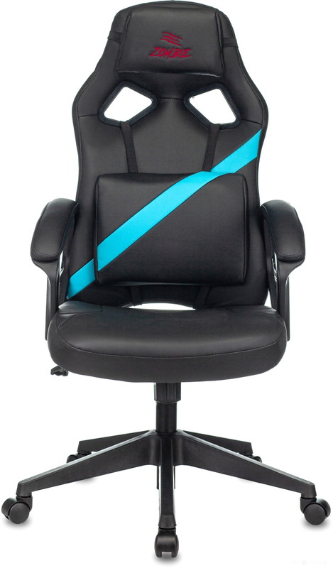 Кресло Zombie Driver (черный/голубой) - фото2