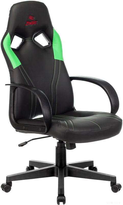 Кресло Zombie Runner (черный/зеленый) - фото