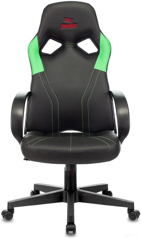 Кресло Zombie Runner (черный/зеленый) - фото2