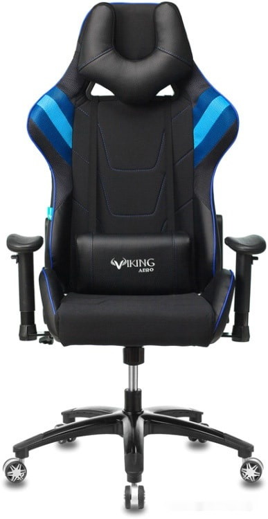 Кресло Zombie Viking 4 Aero Blue Edition (черный)