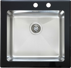 Кухонная мойка Zorg GS 5553 (черный) - фото